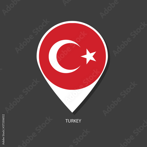 Free Download Turkey flag Vector marker with flags.	 - GFXLoad