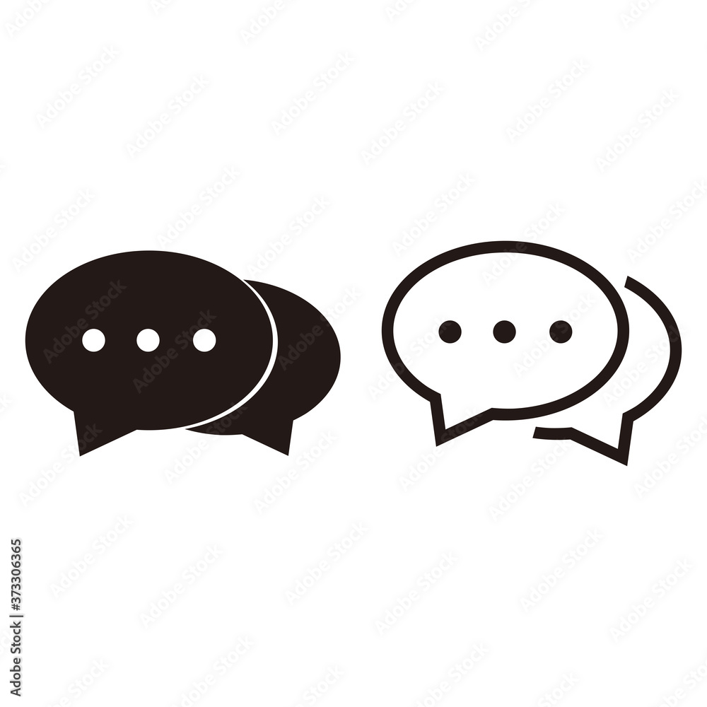 Chat icon vector. symbol for web site Computer and mobile vector. Chat icon vector. symbol for web site Computer and mobile vector.