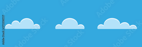 Konstfotografi Conjunto de iconos de vector de nube