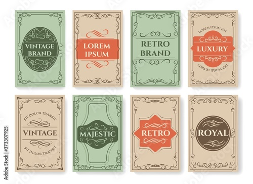 Vintage filigree card covers