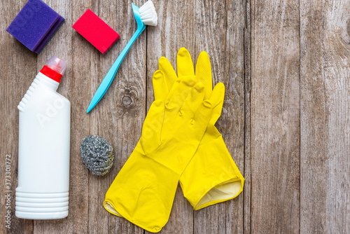 Obraz na plátne Cleaning and cleaning products