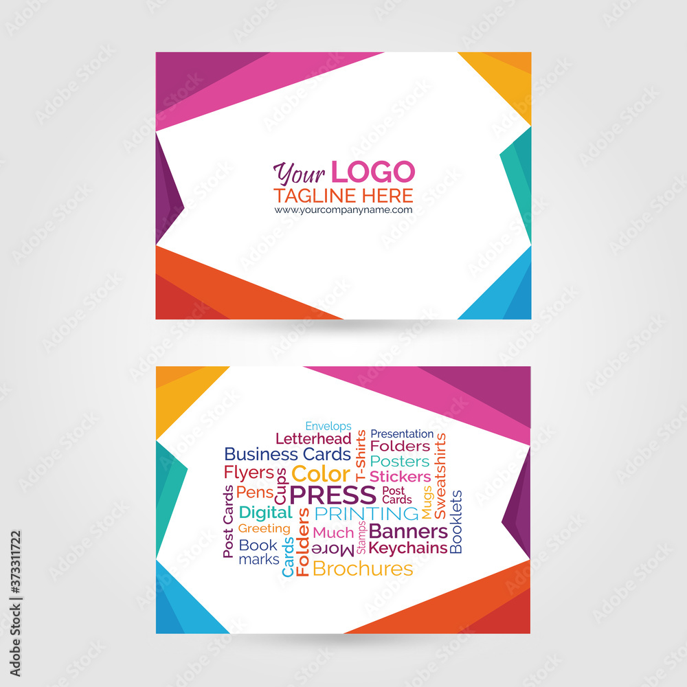 Fototapeta premium Typography Post card / Business card