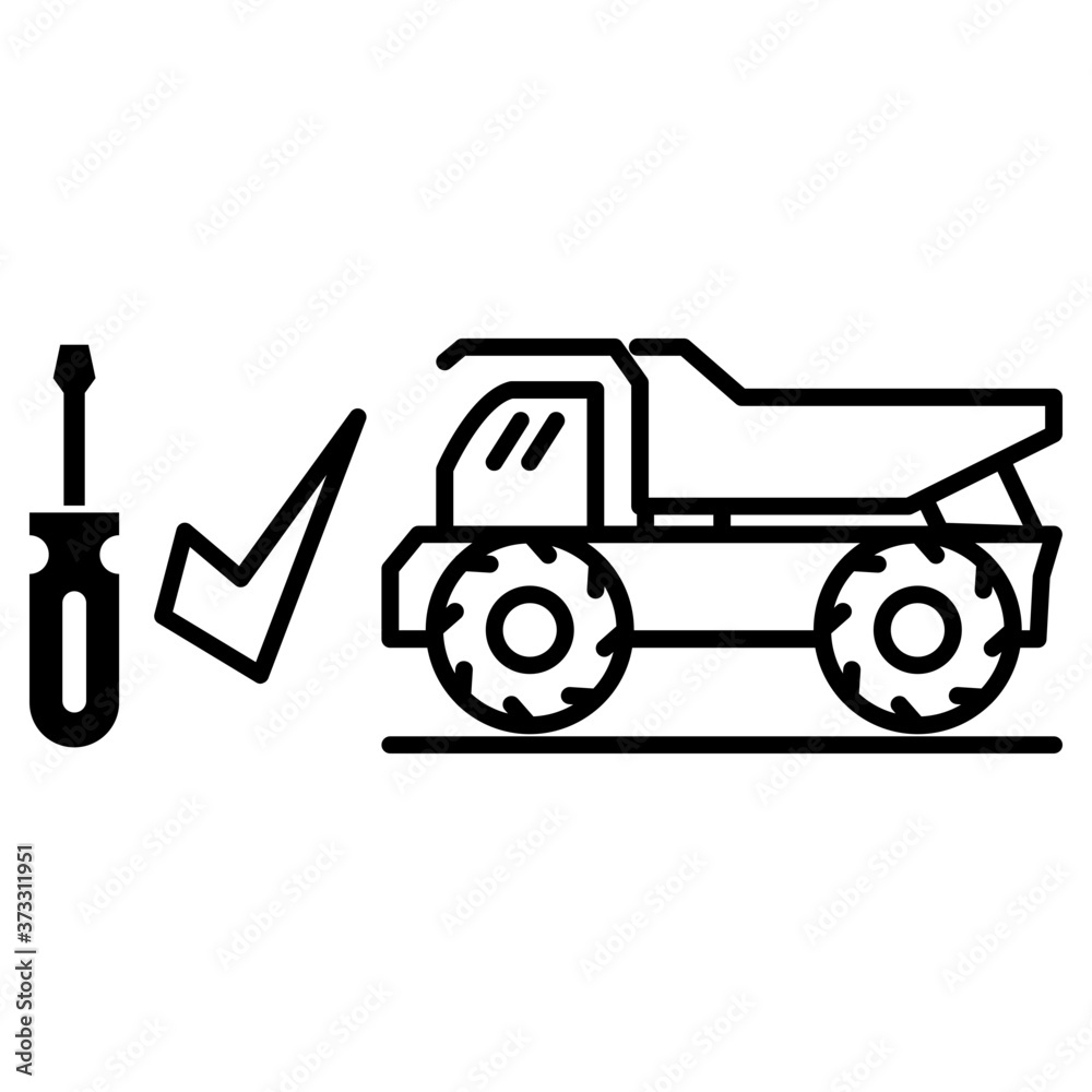 Fototapeta premium Vehicle repair icon