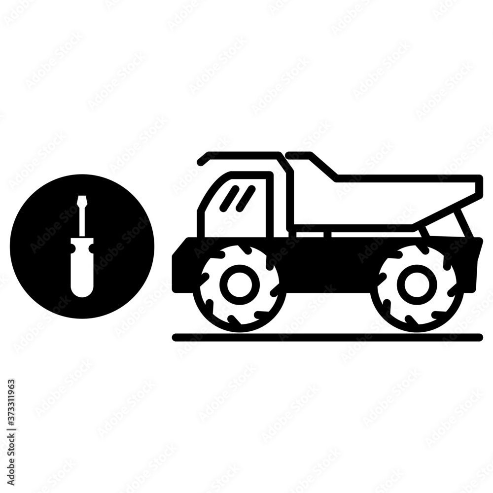 Fototapeta premium Vehicle repair icon