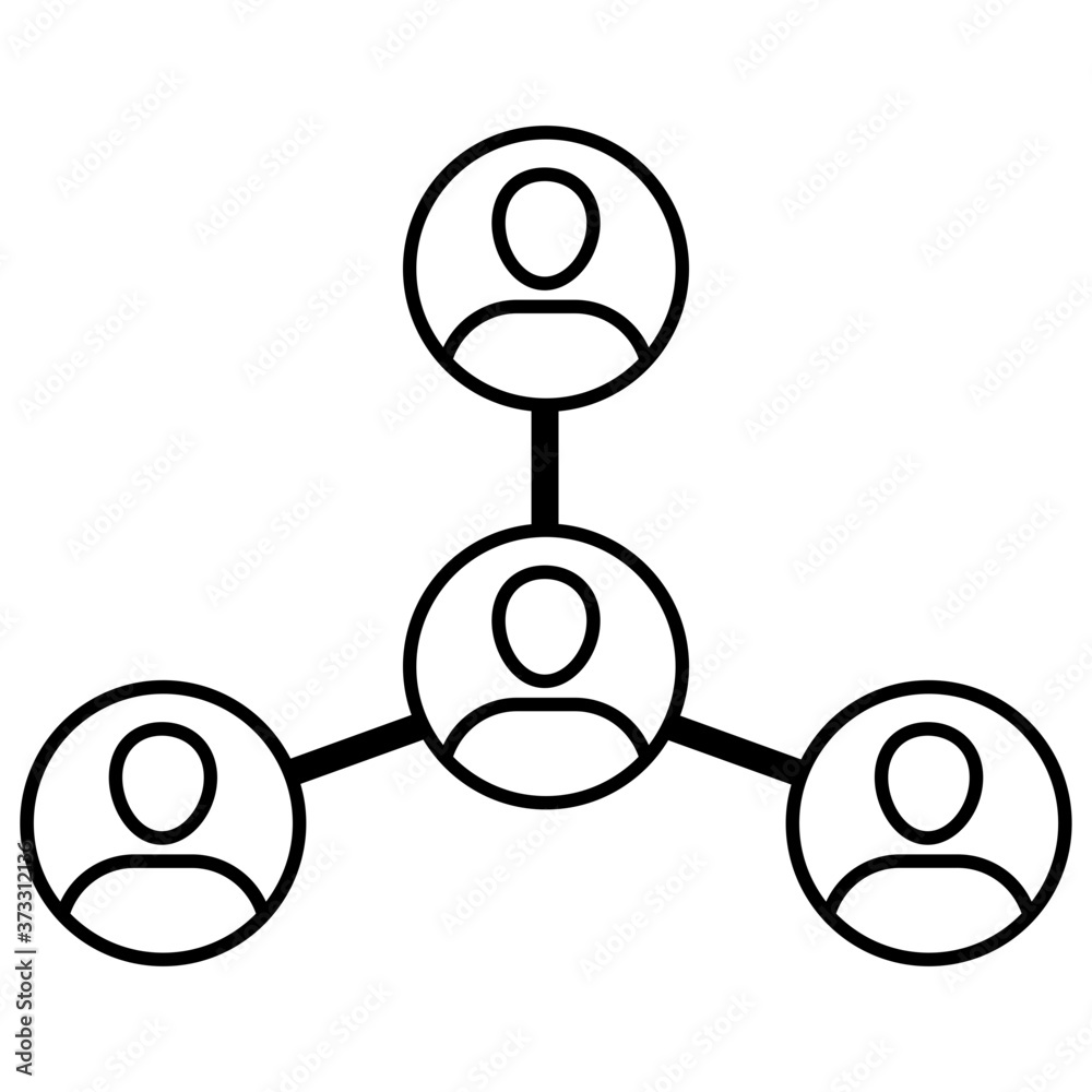 Organizational structure icon Organizational structure icon