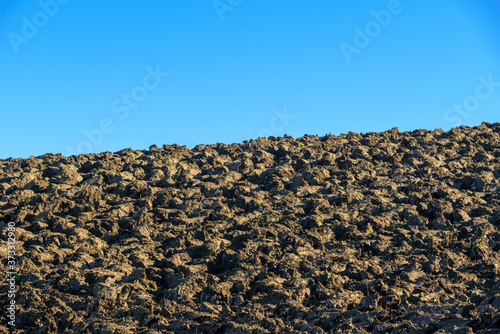  agricultural field with plowed land