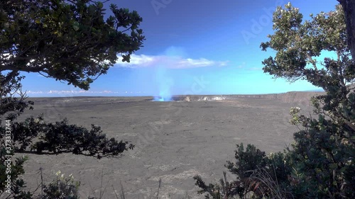 Kilauea, the active volcano on the largest island in Hawaii.