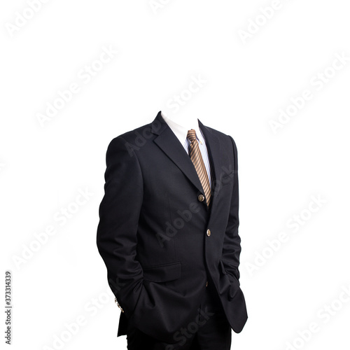 Wallpaper Mural businessman without head isolated on white Torontodigital.ca