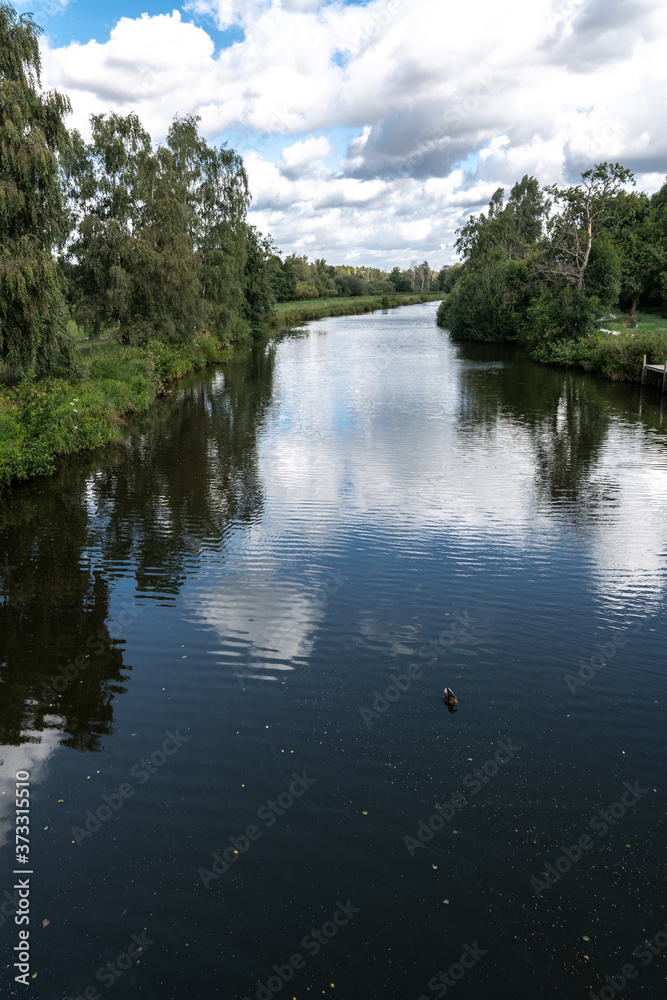 Waterway next to Krötenweg, Steinhuder Meer, Germany Waterway next to Krötenweg, Steinhuder Meer, Germany