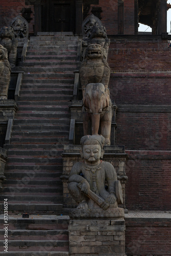 Religious statues of a Tempel in Nepal
