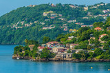 A view towards waterfront properties in St Georges, Grenada
