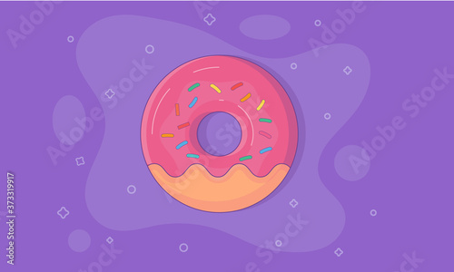 Donut vector design | donut clipart design 