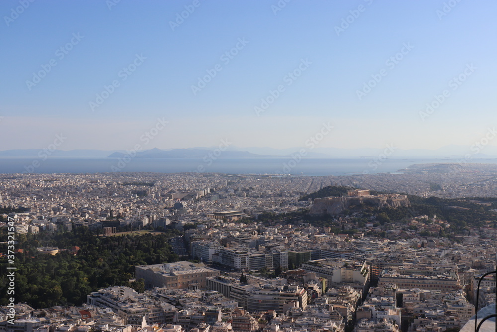 Parthenon, Athens from Lycabettus Hill