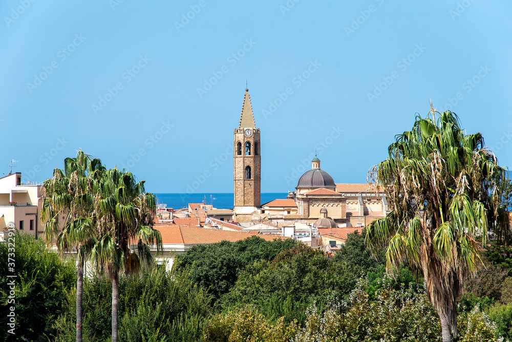 Fototapeta premium Alghero, veduta campanile
