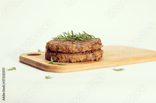 Hamburguesa Seitán y Shitake Vegana