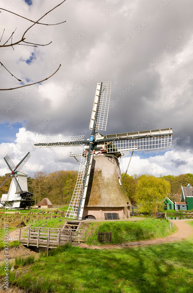 Windmills are the symbol of the Netherlands. Windmills are used in various fields of working Windmills are the symbol of the Netherlands. Windmills are used in various fields of working