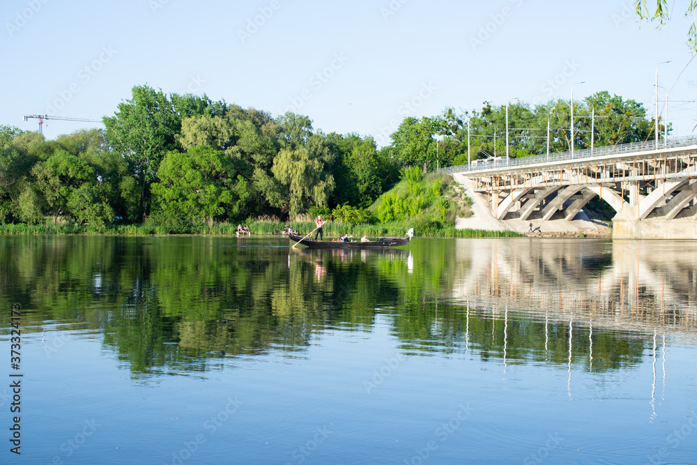 Fototapeta premium bridge over the river