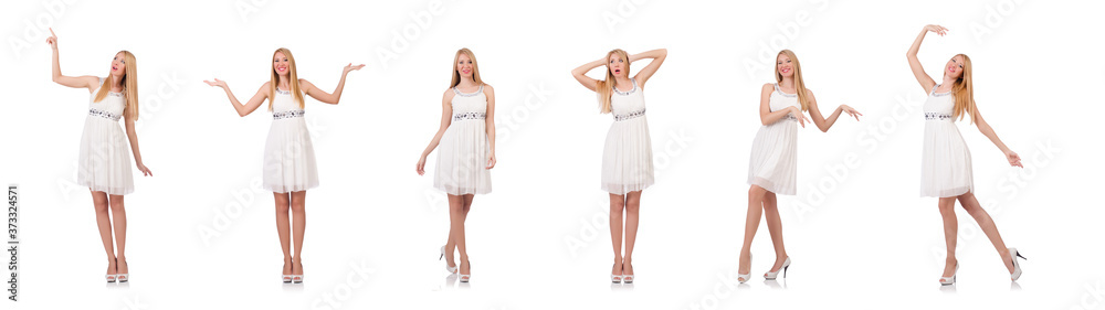 Woman in fashion clothing concept