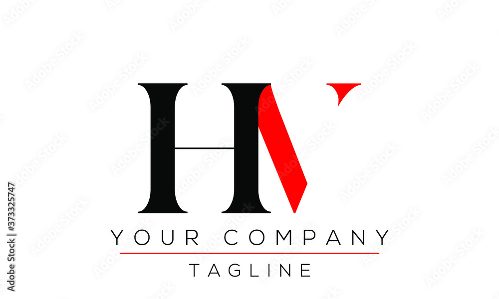 Letter HV Logo Design, Creative Modern Icon VH H V Letter HV Logo Design, Creative Modern Icon VH H V