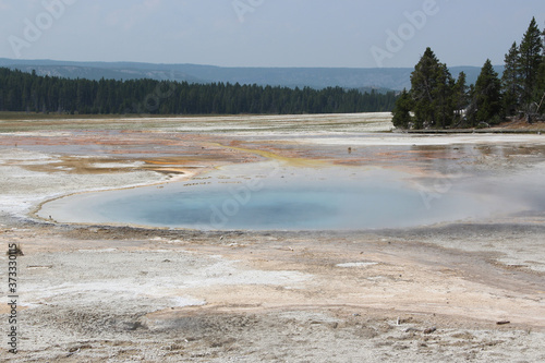 Hot spring in Yellowstone National Park.