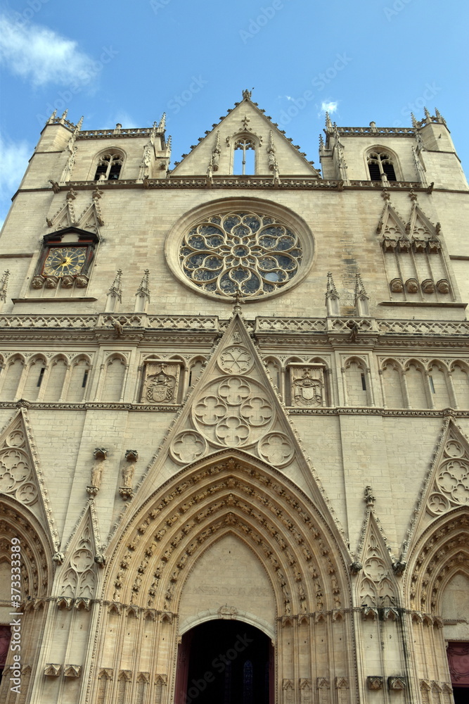 Kathedrale Saint-Jean in der Altstadt von Lyon