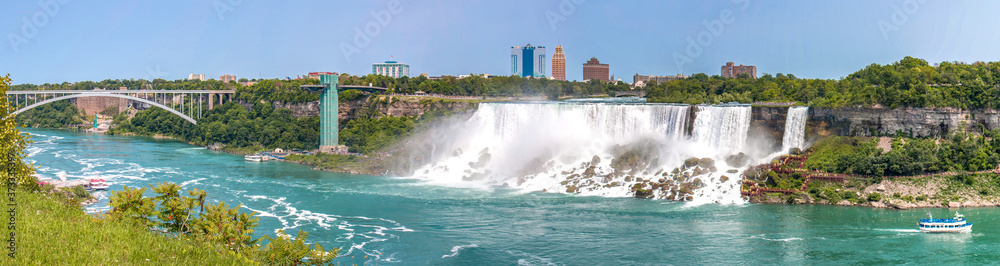 American Niagara Falls from the Canadian Site from Ontario Canada American Niagara Falls from the Canadian Site from Ontario Canada