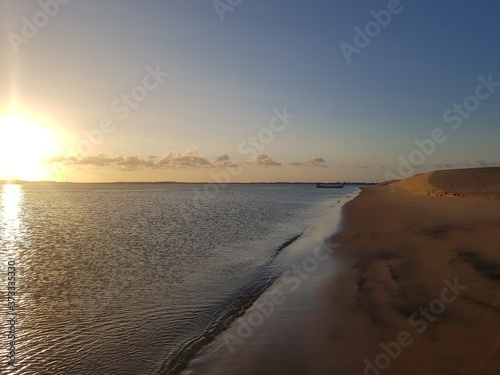 sunset on the beach