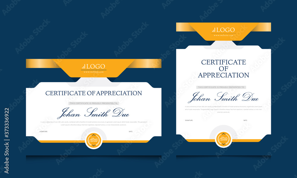 Obraz premium Clean & Modern Certificate template