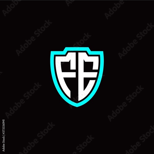 Free Download Initial F E letter with shield modern style logo template vector - GFXLoad