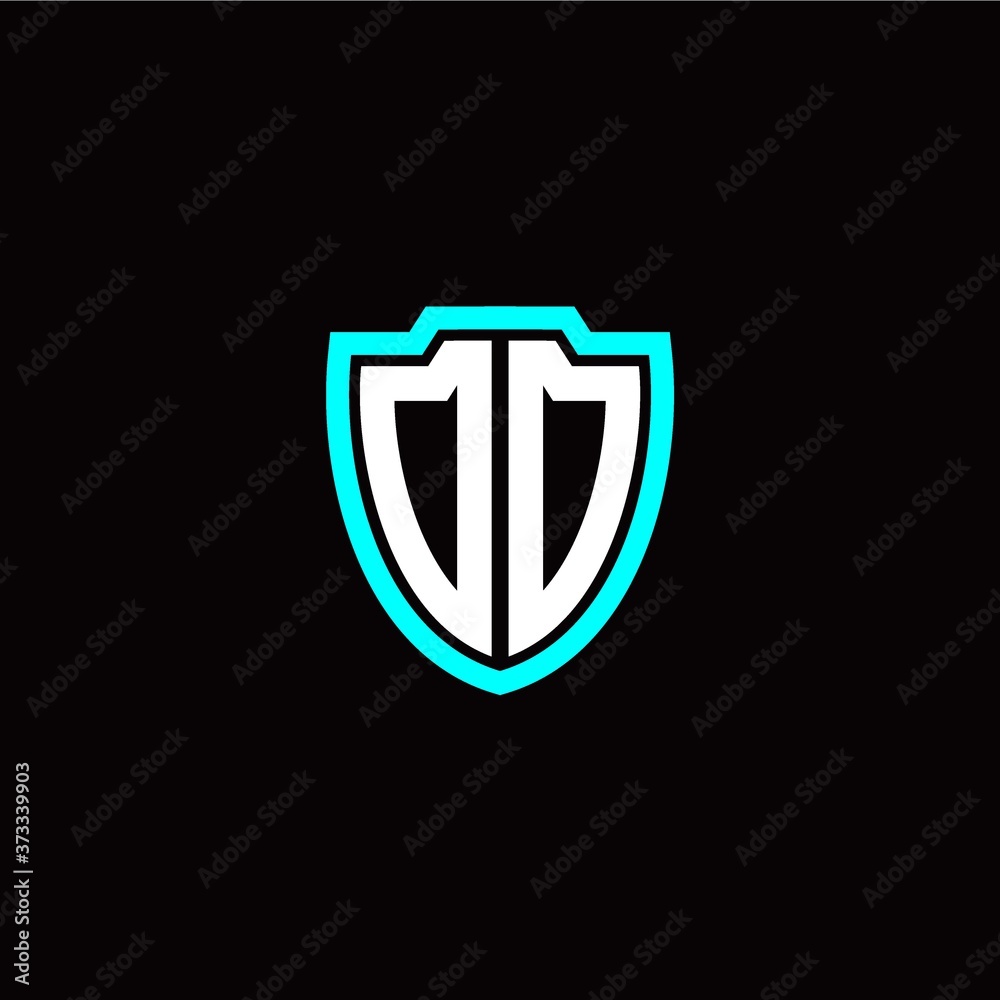 Initial O O letter with shield modern style logo template vector Initial O O letter with shield modern style logo template vector
