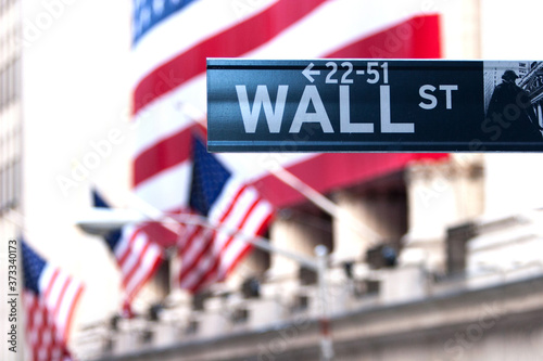 Wall Street Sign photo