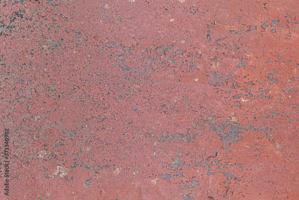 Fototapeta premium abstract background of an old painted brown rusty metal surface close up