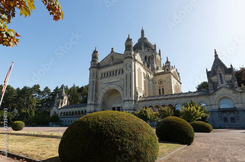 The famous basilica of St. Therese of Lisieux in Normandy, France.