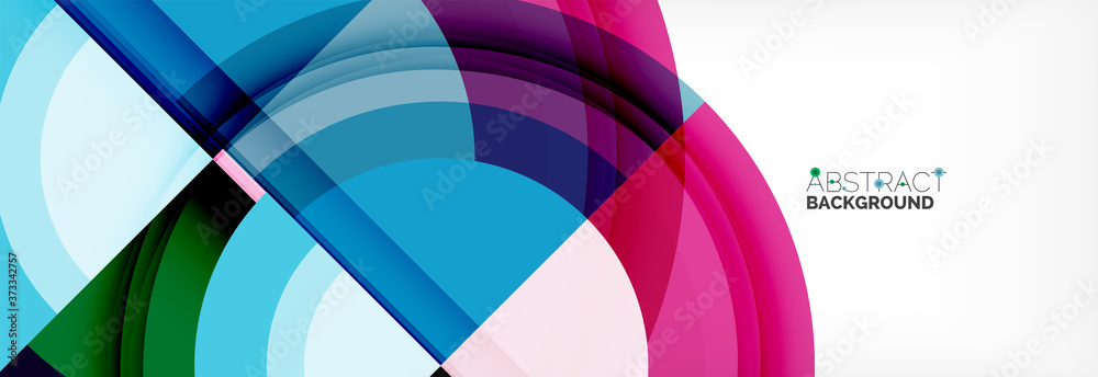 Round shapes, triangles and circles. Modern abstract background Round shapes, triangles and circles. Modern abstract background