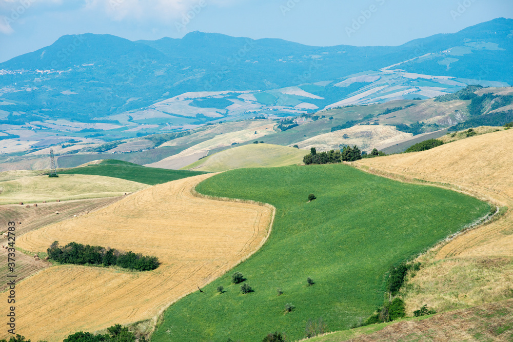 Toscana hills. Unesco heritage preserve