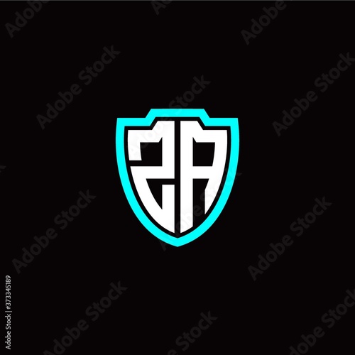 Free Download Initial Z A letter with shield modern style logo template vector - GFXLoad