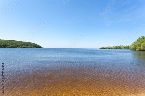 Amazing view on the Volga river in Togliatty Zhiguli mountains