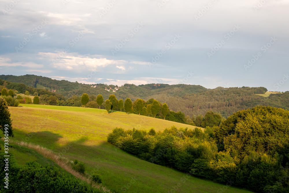 Fototapeta premium landschaft am Abend