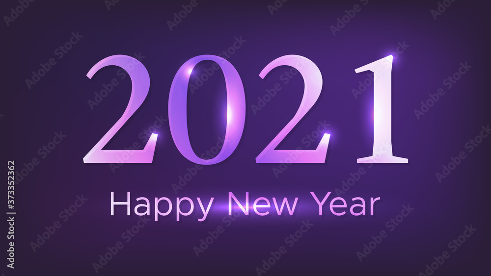 2021 Happy New Year neon background 2021 Happy New Year neon background
