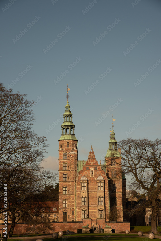 Facade of the Rosenborg Castle in Copenhagen (DK)