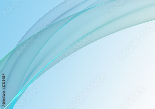 Abstract background waves. White, turquoise and baby blue abstract background for wallpaper or business card