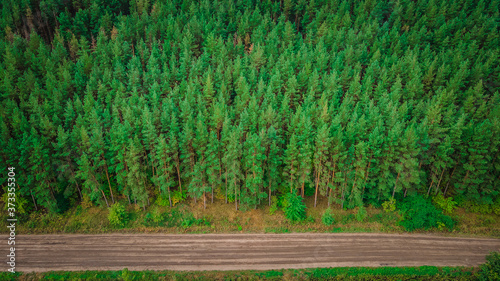 landscapes of wild nature in rural areas of the Russian Federation.aerial survey