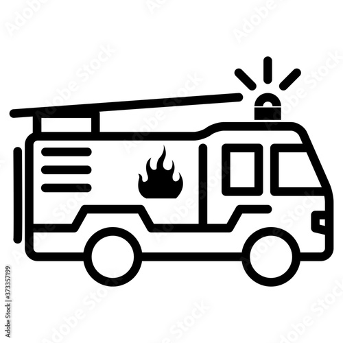 Fire car icon