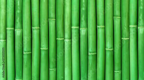 Fototapeta Naklejka Na Ścianę i Meble -  Bamboo texture background with natural patterns; bamboo fence texture background