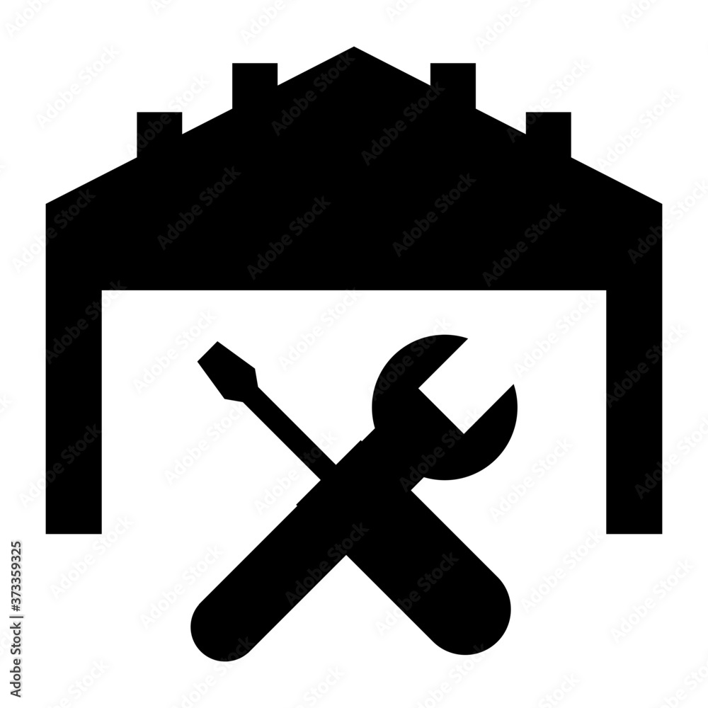 Workshop building icon Workshop building icon