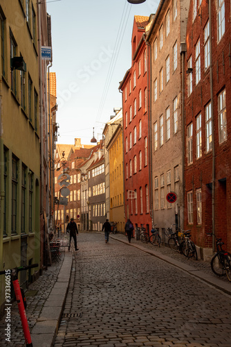 Narrow street in Copenhagen (DK)