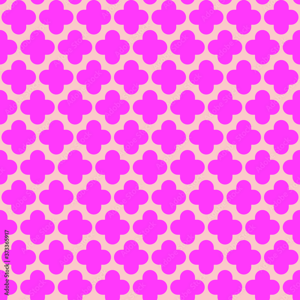 Quatrefoil pattern seamless repeat background