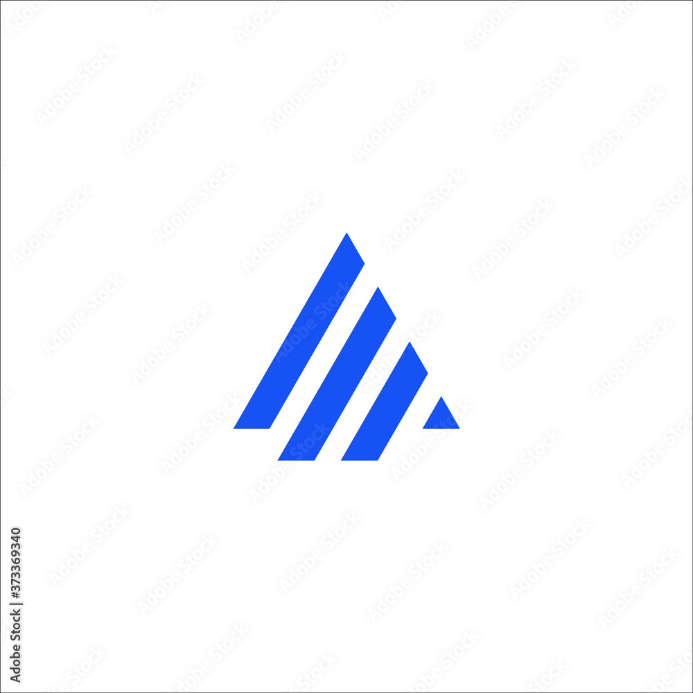 abstract triangle design logo