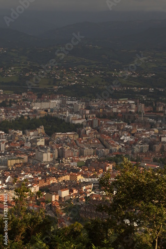 OvIedo. Historical city of Asturias,Spain. Aerial Drone Photo