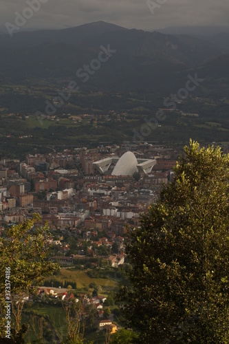 OvIedo. Historical city of Asturias,Spain. Aerial Drone Photo